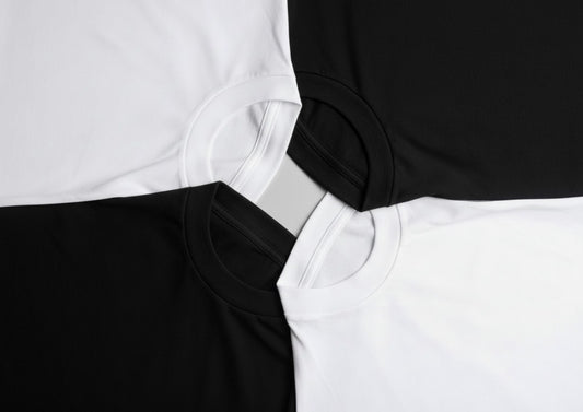 AURIÈLLO | 2PACK NO LOGO T SHIRTS | BLACK & WHITE