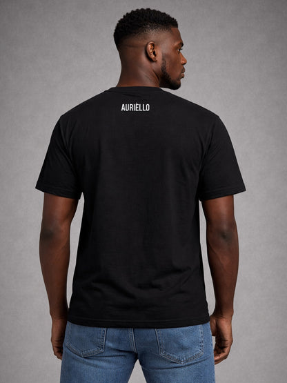 AURIÈLLO Essential T-Shirt — Black