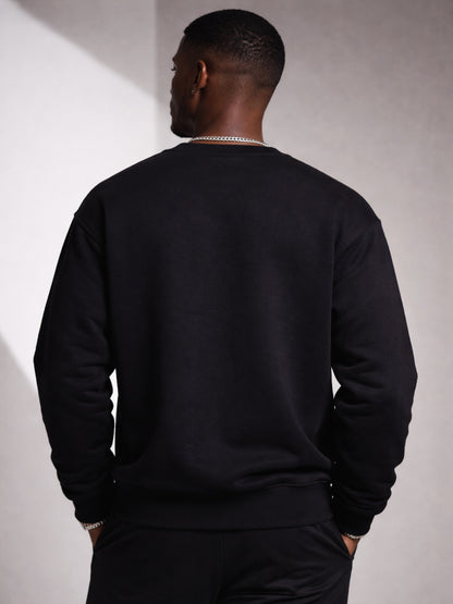 AURIÈLLO Essential Sweatshirt — Black