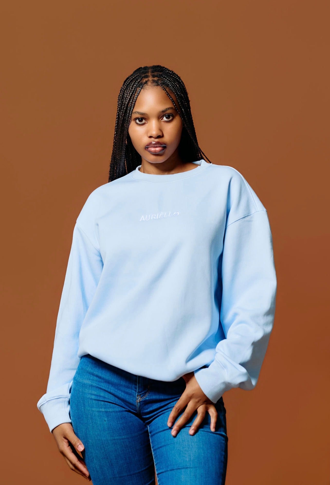AURIÈLLO | BABY-BLUE  SWEATER