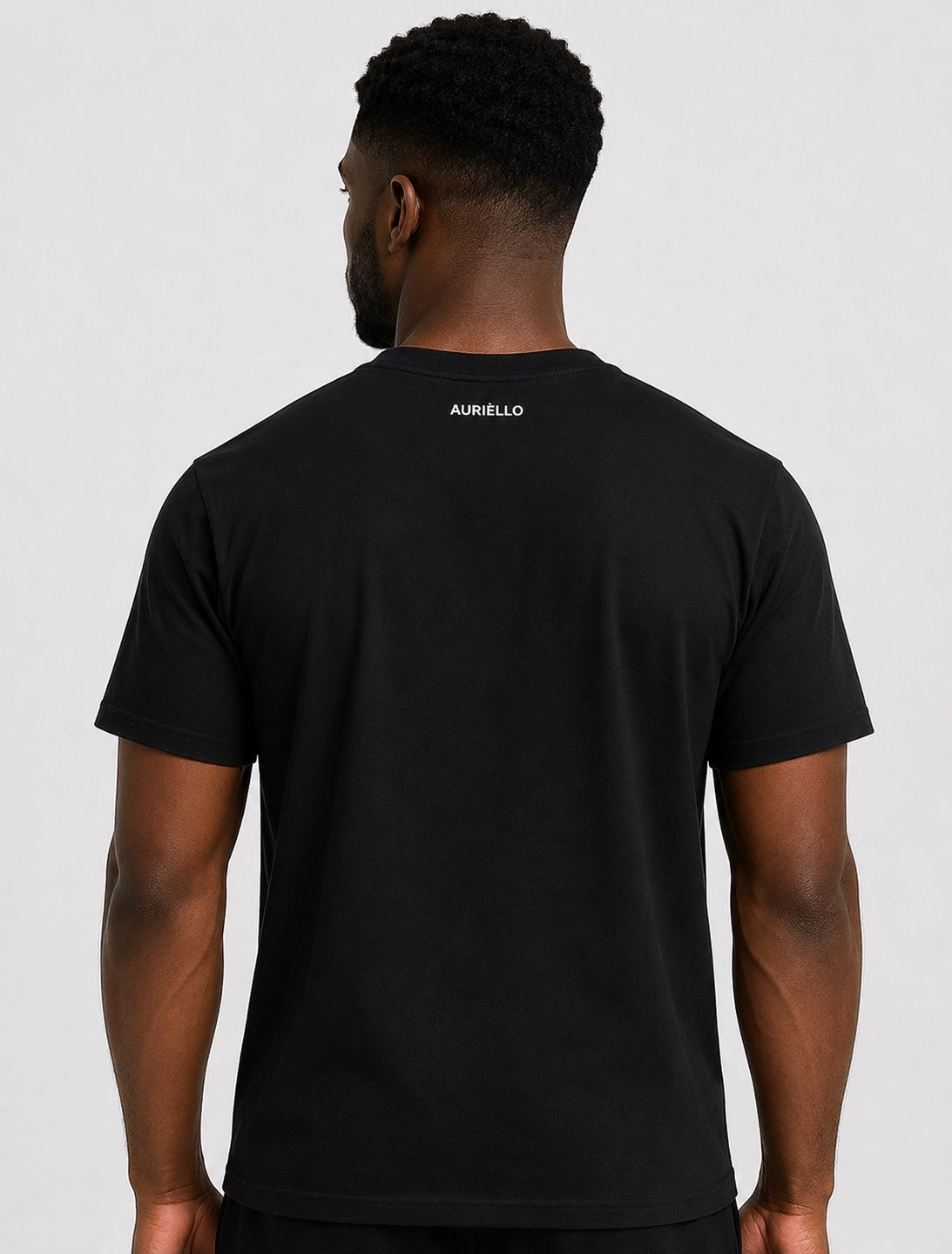 AURIÈLLO Logo Tee black back view