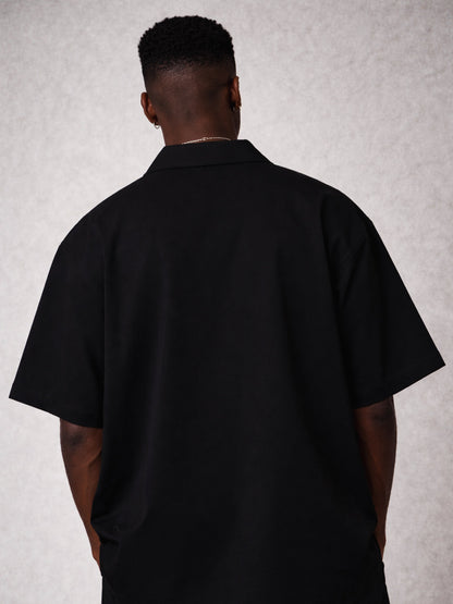 AURIÈLLO Noir Riviera Resort Shirt